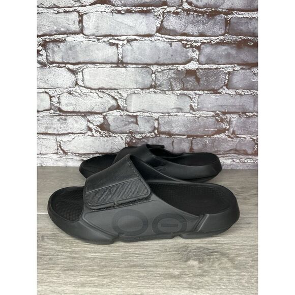 OOFOS OOAHH SPORT FLEX MATTE BLACK SLIDE SANDALS UNISEX Men Sz 11M US/44EU main image 4